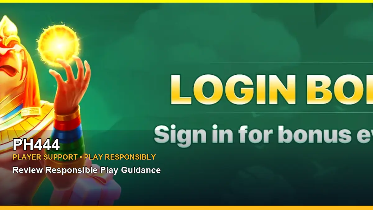 PH444 player support and responsible gaming guide for Philippine players